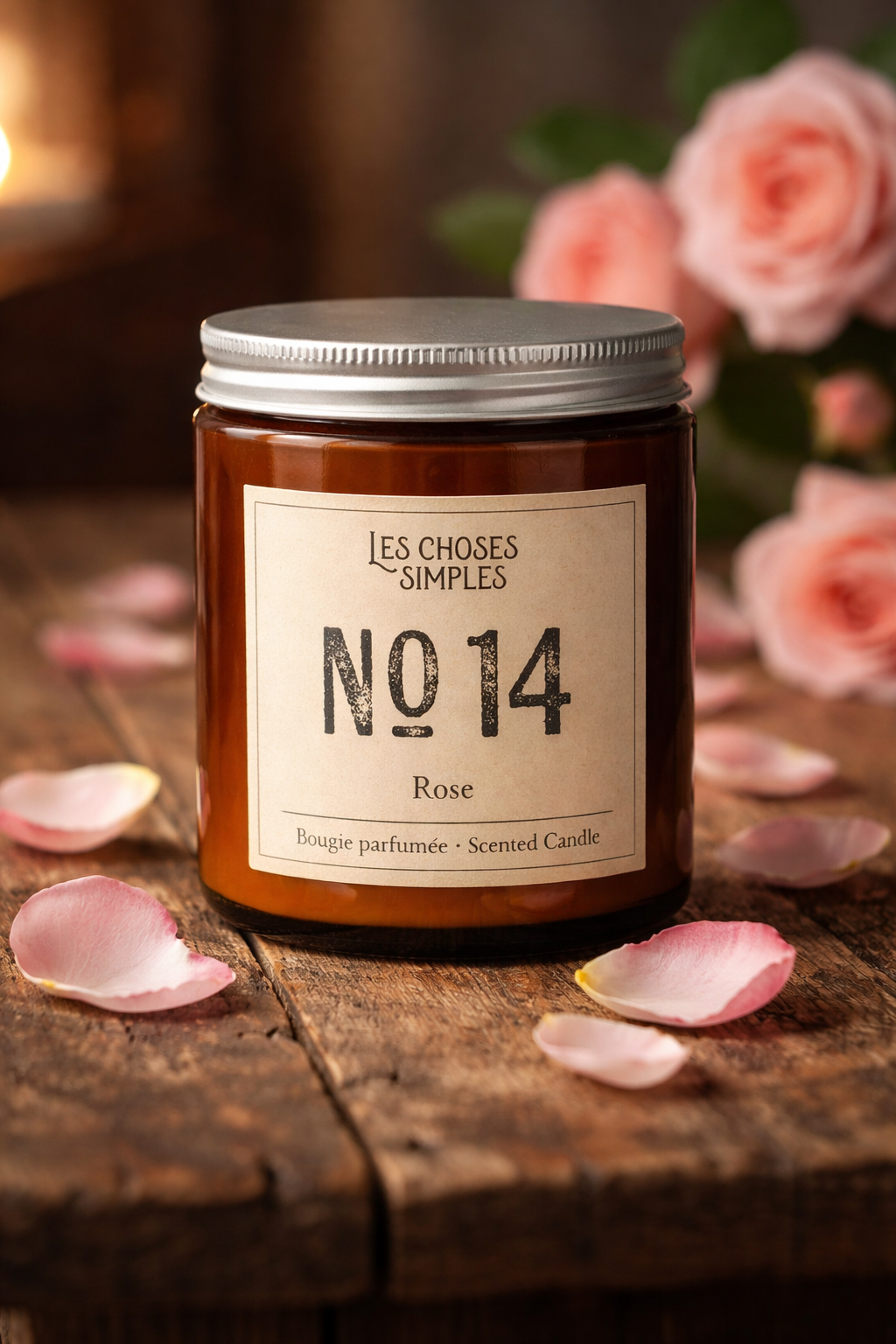 Candle Nr 14 Rose
